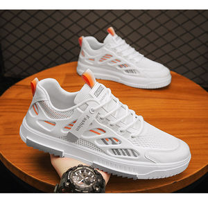 Nouvelles Chaussures Décontractées Sportives pour Hommes 2026 – Respirantes, en Maille Blanche, Semelle Souple, Antidérapantes, Rehaussantes, à Lacets – Collection Printemps - Product Image 4