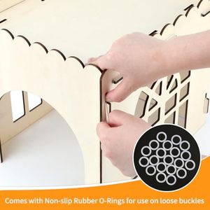 Oem interior extra grande desmontable pequeño animal conejillos <span class=keywords><strong>de</strong></span> indias jugar escondite cabaña <span class=keywords><strong>de</strong></span> madera conejito casa <span class=keywords><strong>Castillo</strong></span> - Product Image 4