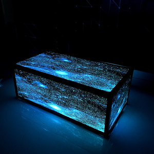 Thời trang bầu trời đầy sao thiết kế thương mại Bar LED bảng tùy chỉnh kích thước kim loại Tempered <span class=keywords><strong>Glass</strong></span> bền hộp đêm chiếu sáng bảng - Product Image 2