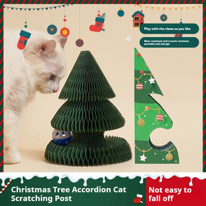 Christmas <b>Cat</b> Toy Vertical Wall-Mounted <b>Scratching</b> Board Scratch-Resistant <b>Cat</b> <b>Tree</b> - Product Image 2