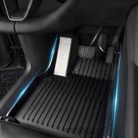 Tapis de sol de voiture en TPE sur mesure avec surface en tapis double couche, tapis antidérapants imperméables pour toutes les saisons