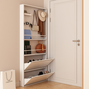 Profile Steel Wall Mount <b>Shoe</b> Storage Cabinet Detachable KD Structure Multi Storage <b>Function</b> Save Entryway Space Metal Furniture - Product Image 1
