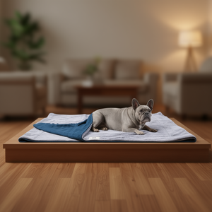 Chill Kuzzi Pet <b>Blanket</b> & Throw Medium Blue 30 X 40 <b>Fleece</b> Soft Indoor All Seasons - Product Image 2