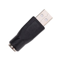 Adaptador convertidor USB 2,0 macho a hembra de 6 pines para PS2 PS/2, ordenador, PC, portátil, teclado, conector de ratón