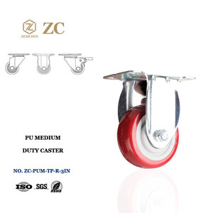 3 "3 इंच के pकठोर शीर्ष प्लेट कैस्टर ट्रॉली वर्कबेंच व्हील निर्माता के लिए भारी-शुल्क कैस्टर व्हील निर्माता के लिए - Product Image 1