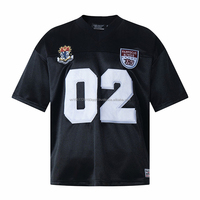Camiseta Deportiva Casual de Verano para Hombre, con Parche Bordado con Número, Holgada, Transpirable, de Secado Rápido, Anti-UV, 100% Algodón Jersey, Cuello Redondo