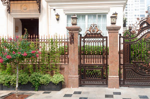 Panneaux de clôture haut de gamme en fer forgé, écologiques, avec cadre galvanisé et peint, modélisation 3D, pour villa, jardin, résidence - Product Image 4