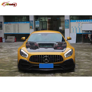 Kit de carrosserie en fibre de carbone de style Renntech Lèvre avant, diffuseur arrière, jupes latérales, <span class=keywords><strong>becquet</strong></span> arrière pour Mercedes Benz AMG GT GTS 2018 - Product Image 6