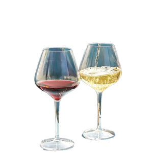 Juego de <span class=keywords><strong>Copas</strong></span> de <span class=keywords><strong>Vino</strong></span> de Tallo Largo de Tritán Ecológico Transfronterizo, Plástico de Grado Alimenticio, Capacidad de 301-400ml, Copa Moderna para el Hogar - Product Image 1