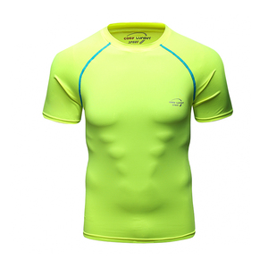 90% poliéster y 10% spamdex Cody Lundin <span class=keywords><strong>super</strong></span> confort de músculo hombres deportes de compresión de gimnasio t camisa - Product Image 5
