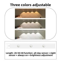 Ampoule Intelligente SIXWGH Rechargeable avec Capteur PIR, Éclairage 3-5m, Angle Large 120°, 3 Couleurs Réglables, Gradation Continue, Fixation Magnétique pour Armoires
