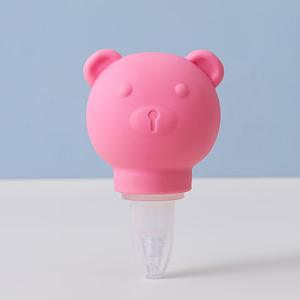 Diseño de dibujos animados Recién nacido Aspirador de nariz Aspirador <span class=keywords><strong>nasal</strong></span> manual de silicona Herramienta de limpieza de nariz Clip para bebé - Product Image 5