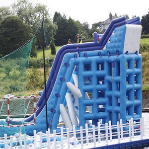 Yetişkinler için açık yüzer dev ticari şişme su parkı ekipman 15x30m >500kg kapasite tüv ve CE sertifikalı - Product Image 3