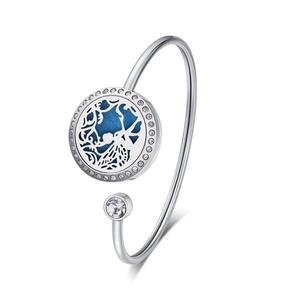 Pulsera de Acero Inoxidable 316L con Colgante de Huella de Perro de 25MM, Brazalete Difusor, Moderno y a la Moda para Niños - Product Image 4