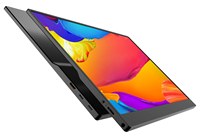 15.6" FHD IPS Portable Monitor, Aluminum Alloy Ultra-Thin 5mm, 90% SRGB for Laptop PC Phone, 276nit