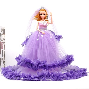 Wedding Dress Doll Little Girl Toy Fairy Princess Gift <b>Box</b> Set Children's Toys - Product Image 6
