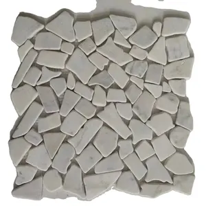 Mosaik Marmer Putih Oriental untuk Kamar Mandi