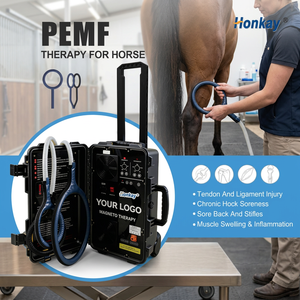 เครื่อง PEMF กำลังสูงสำหรับม้า ใช้เพื่อผ่อนคลายกล้ามเนื้อที่ตึง บรรเทาความเครียด และเพิ่มความมีชีวิตชีวา พร้อมระบบควบคุมแบบเดี่ยว - Product Image 1