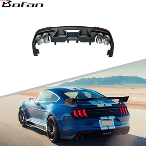 GT500 Style PP matériau Auto pare-chocs accessoires de carrosserie diffuseur arrière pour <span class=keywords><strong>Mustang</strong></span> 2018-2022 - Product Image 1