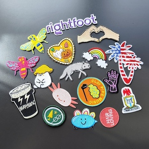Custom Patches Iron On Personalized Logo Design 3D Embroidery Badges Embroidered Heat Press Patches For Hats Clothes