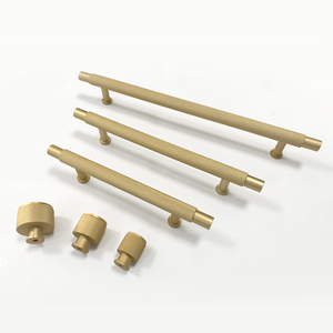 Moderne aluminium meubelgreep mat goud geknepen kast ladeknop keuken slaapkamer buiten exterieur - Product Image 2