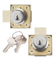 Cerradura de Seguridad Metálica Personalizada para Muebles, Cajones, Buzones, Armarios y Puertas con Cerradura de Leva Cuadrada y Llaves
