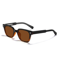 Lunettes de soleil en acétate 2026 – Monture carrée audacieuse, faites à la main, de luxe, protection UV400, lunettes de soleil de haute qualité