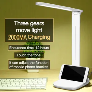 아마존 판매 현대 Led 무선 테이블 램프 Usb 충전식 휴대용 터치 컨트롤 테이블 램프 3 색 온도