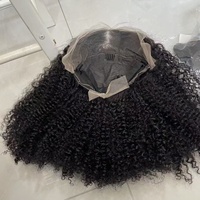 Peluca Rizada Estilo Vietnamita de 16A, 14-30 Pulgadas, con Encaje Transparente 13x4, 100% Cabello Humano, Apta para Mujeres Negras