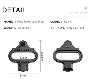 MH-56 Set di Tacchette per Pedali SPD, Tacchette in Acciaio per Bicicletta <span class=keywords><strong>MTB</strong></span>, Tacchette per Scarpe da Mountain Bike - Product Image 2