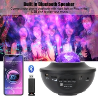 VENTE FLASH - Lecteur de musique USB LED, lampe de projection romantique, lumière de nuit colorée, haut-parleur Bluetooth, projecteur de ciel étoilé