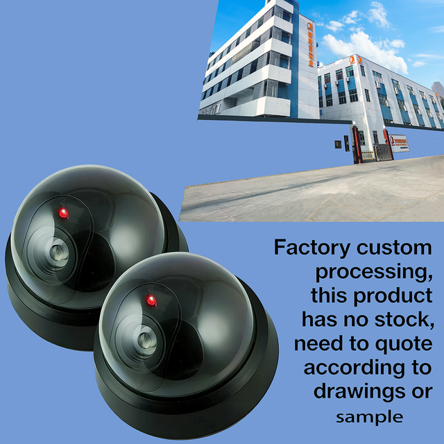 Custom Plastic Injection Molding Black Plastic Smart Indoor/Outdoor Dummy Home Dome CCTV Security Camera