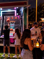 Promotion : Remorque de basketball mobile personnalisée, multifonctionnelle et portable pour événements et fêtes