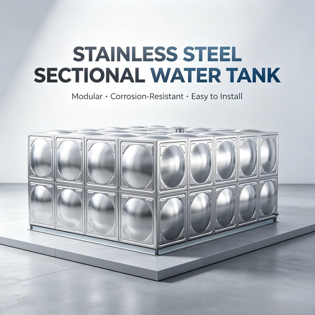 Stainless Steel Bolted Panel Water Tank Custom Capacity Modular Assembly Structure