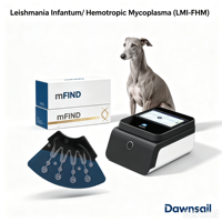 Test de diagnostic LMI/FHM pour la Leishmaniose infantum et le Mycoplasme hématotropique sur puce microfluidique pour chiens et chats – Résultats en 15 minutes