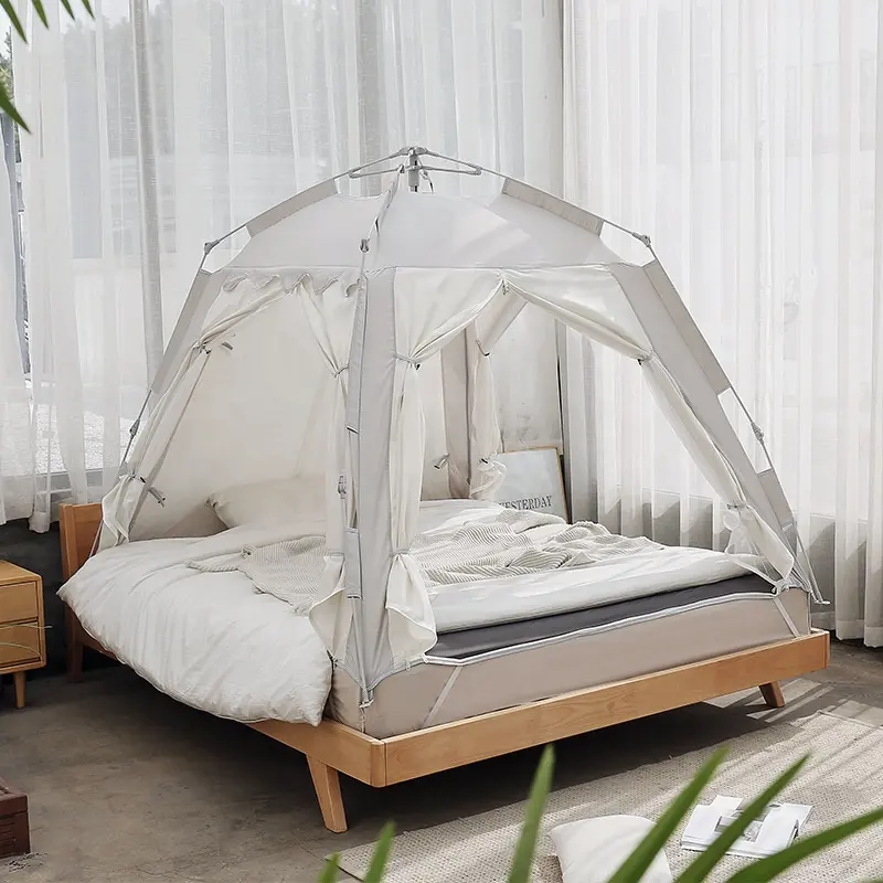 خيمة سرير داخلية عالية الجودة للحفاظ على الدفء للبيع بالجملة، خيمة سرير تدفئة للبرد مقاومة للرياح ومضادة للبعوض للأطفال والبالغين