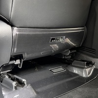 Pour Toyota Land Cruiser 250 LC250 Prado 2024-2026, protection anti-coup de pied en fibre de carbone pour dossier de siège, accessoires de protection intérieure