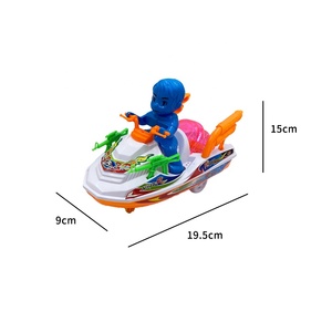 JollySweets caramelo juguete de dibujos animados tirar cuerda iluminación barco juguete de plástico con dulces para niños - Product Image 2