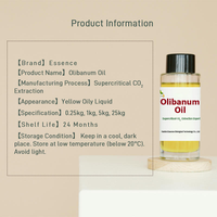 Huile d'encens 100% naturelle, nouvelle vente chaude, extraite par extraction au fluide supercritique avec huile végétale de base en stock