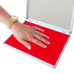 Tampone di inchiostro per imballaggio in metallo robusto per ufficio di grandi dimensioni tampone di inchiostro per adulti stampa a mano per bambini e tampone di inchiostro per stampa del piede - Product Image 2