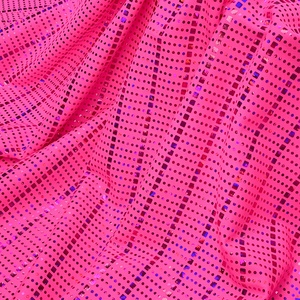 Cổ Rất Nhiều Long Lanh Đầy Màu Sắc Ba Chiều Sequin Chấm Kim Loại Lá Đàn Hồi Polyamide Spandex Vải Hiệu Suất Đồ Bơi Vải - Product Image 1