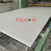 Panneau de plafond et de mur en silicate de calcium perforé insonorisant décoratif pour salle informatique et bureau à Shanghai