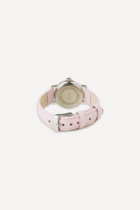 Montre-bracelet classique GBHW, montre à quartz argentée rose pour femme, boîtier en acier inoxydable de luxe avec bracelet en cuir, élégante montre de mode - Product Image 6