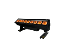Barre de lumière LED sans fil à batterie IP65 9x18W RGBAW+UV DMX512 avec construction en aluminium pour entrepôt, DJ, KTV