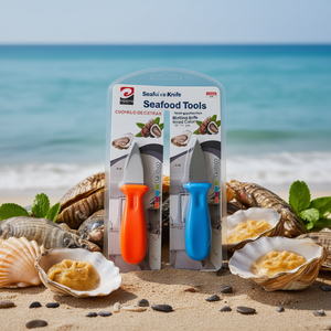 Coltello a forma di conchiglia per sfogliare la polpa, colori misti, confezione da 12, utensili per frutti di mare - Product Image 2