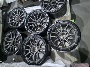 Jantes forgées SGS pour voitures de tourisme, 4x100 5x120 5x112, en alliage premium noir brillant, avec personnalisation profonde par Fluid Forming, 5ème génération, 21 et 22 pouces - Product Image 5