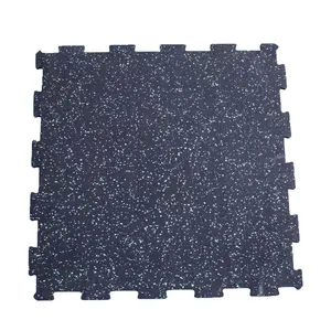 Gym weight lifting elastic floor mat EPDM particles Factory direct hairSawtooth splicing roll material