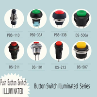 Wintai-tech PBS-110 mini interrupteur à bouton poussoir à 2 broches pour moto