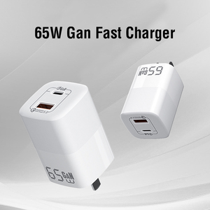Adaptateur mural double Gan <span class=keywords><strong>USB</strong></span>-A vers <span class=keywords><strong>USB</strong></span>-<span class=keywords><strong>C</strong></span> 65W, <span class=keywords><strong>chargeur</strong></span> rapide pour téléphone portable, prise pliable pour téléphone, ordinateur portable, joueurs <span class=keywords><strong>de</strong></span> jeux - Product Image 5