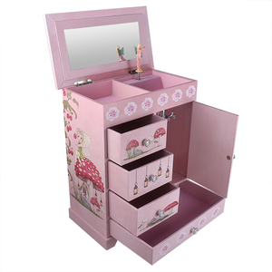 Ever Bright Factory's Custom Large Music Box Irregular Multi-Shape Unicorn Princess Varios tamaños MDF Papel Madera Joyería Viento - Product Image 2